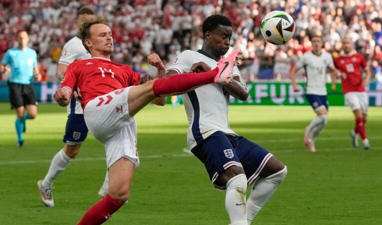 Inglaterra y Dinamarca empatan en un partido de altibajos en la Eurocopa 2024